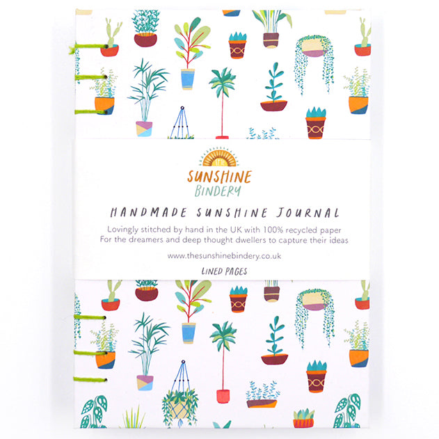 Personalised House Plants Journal - A6, A5