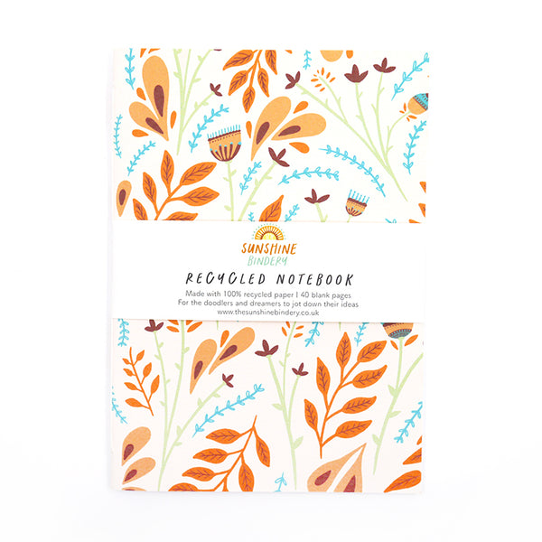 Folk Florals Notebook - A6, A5