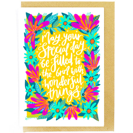 Special Day of Wonderful Things Card