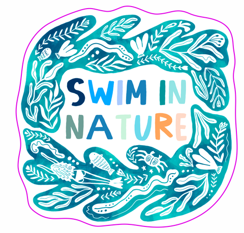 Swim In Nature Sticker
