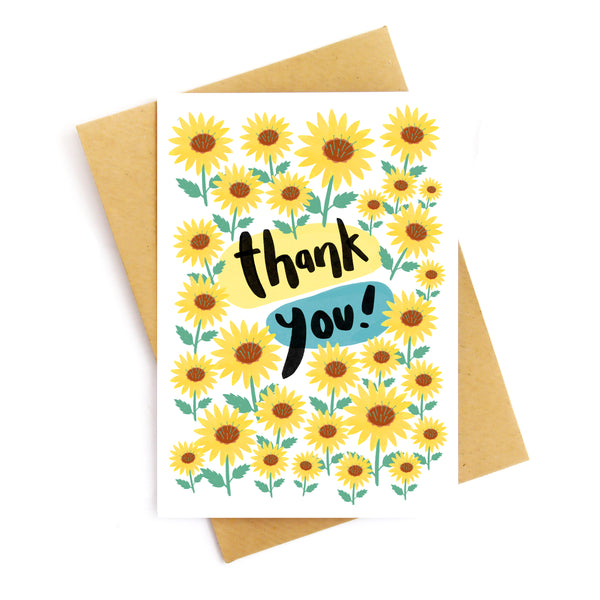 Thank You Sunflower Card