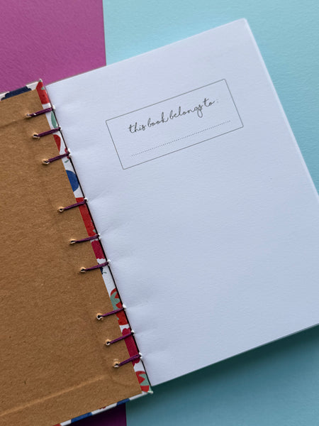 Hand-Bound Fruity A6 Recipe Journal Gift Set