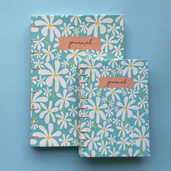 Hand-Bound Daisy Journal Gift Set
