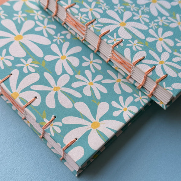 Hand-Bound Daisy Journal Gift Set