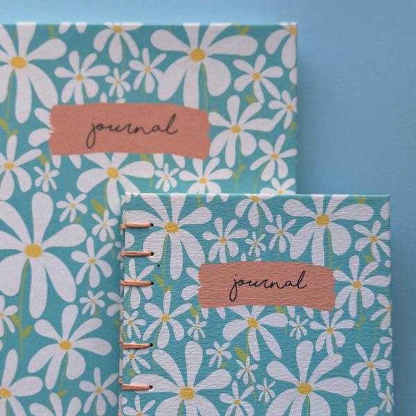 Hand-Bound Daisy Journal Gift Set