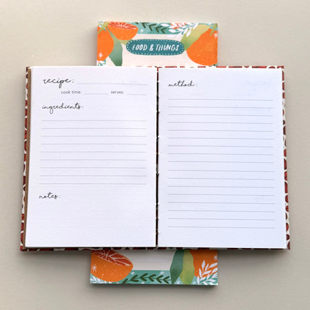 Hand-Bound Coffee A6 Recipe Journal Gift Set