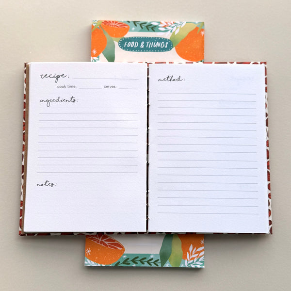 Hand-Bound Coffee A6 Recipe Journal Gift Set
