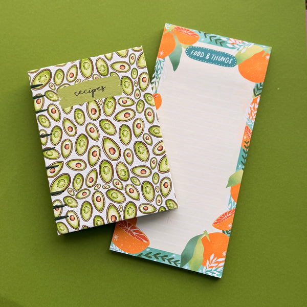 Hand-Bound Avocado Recipe Gift Set