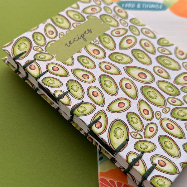 Hand-Bound Avocado Recipe Gift Set
