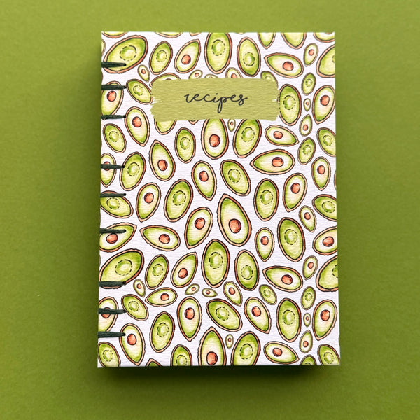 Hand-Bound Avocado Recipe Gift Set
