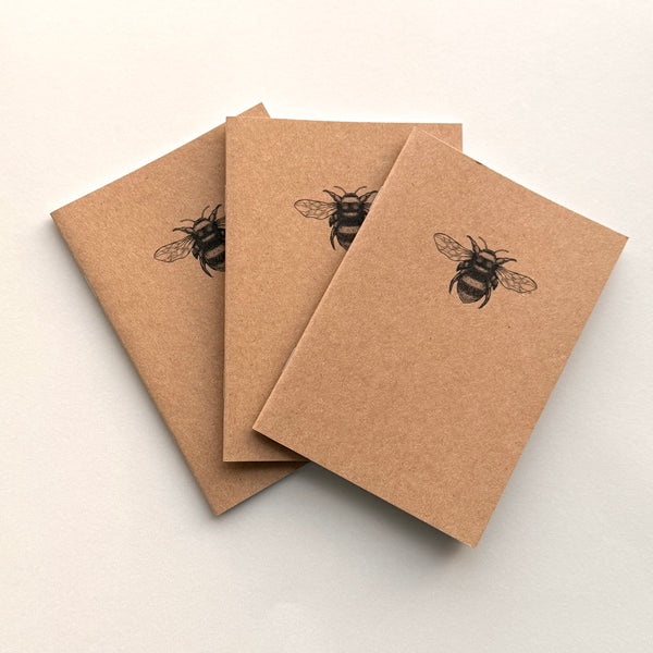 Set of 3 Bumble Bee A6 Notebooks