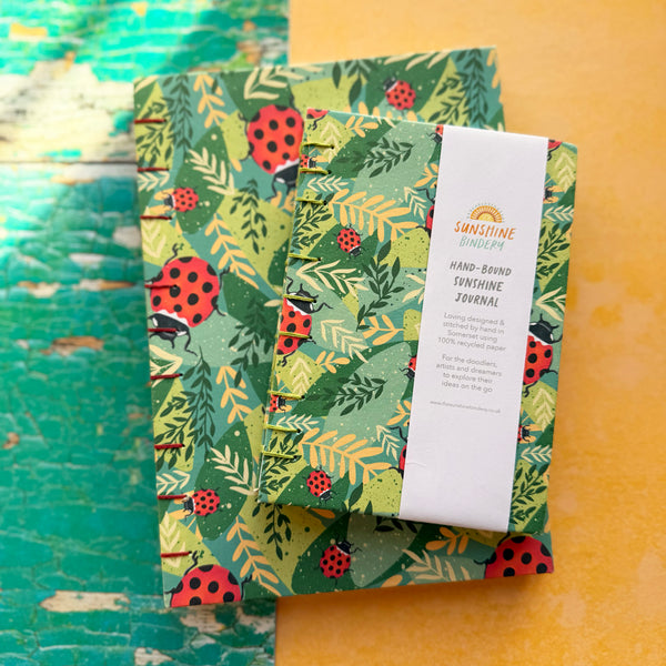 Hand-Bound Ladybirds Journal Gift Set
