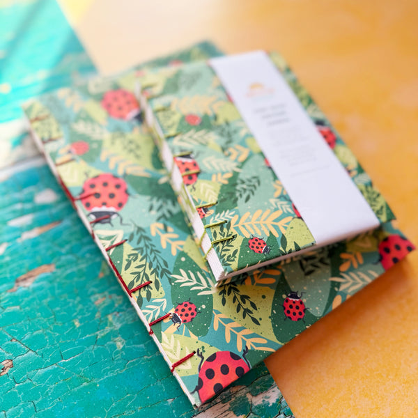 Hand-Bound Ladybirds Journal Gift Set