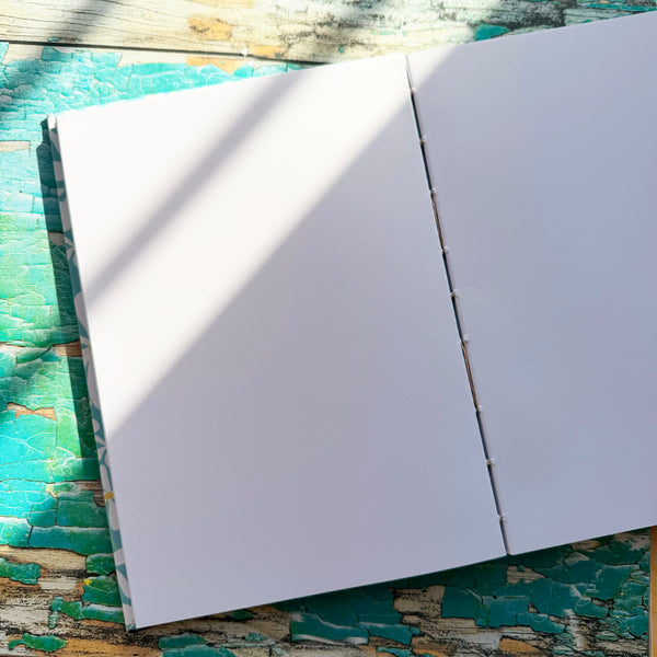Hand-Bound A5 Daisy Blank Journal