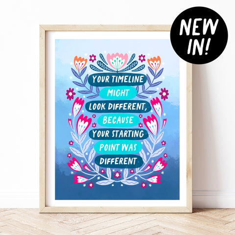 Different Timeline Print