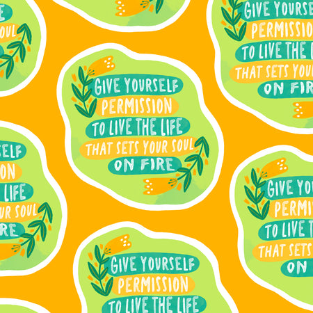 Give Yourself Permission Sticker