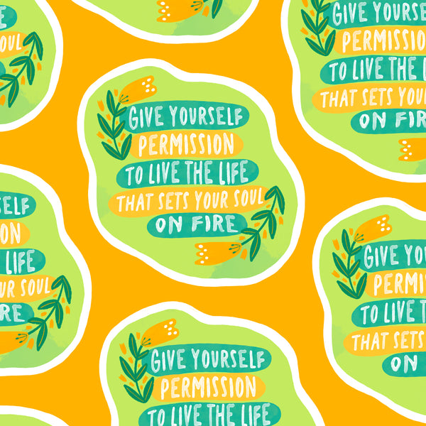 Give Yourself Permission Sticker
