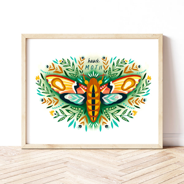 Hawk Moth Print