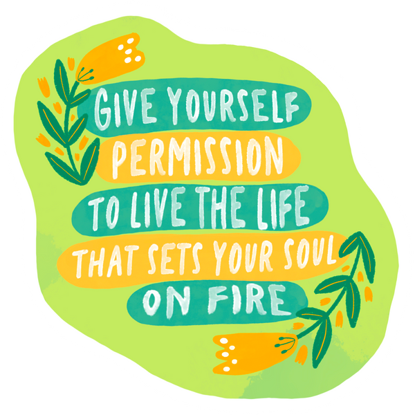 Give Yourself Permission Sticker