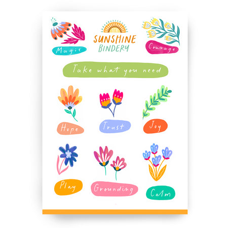 Honour Your Needs Sticker Sheet