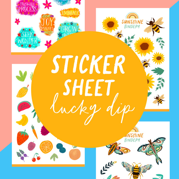 Sticker Sheet Lucky Dip x 3