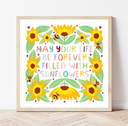 Sunflower Life Print