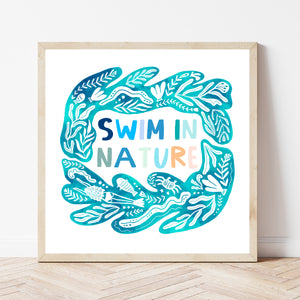 Swim In Nature Print