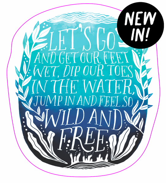 Wild & Free Ocean Sticker