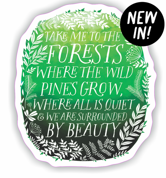 Lost In The Wild Pines Sticker