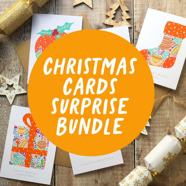 Christmas Card Surprise Bundle x 10