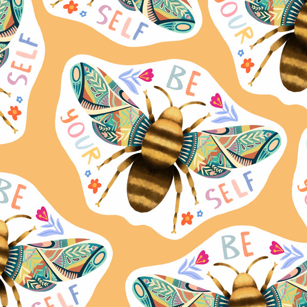 Be Yourself Bumble Bee Sticker