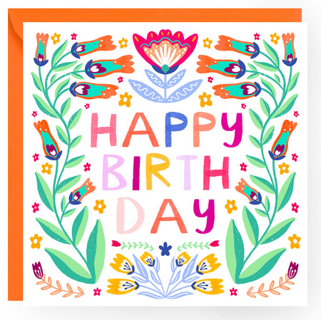 Happy Birthday Greetings Card