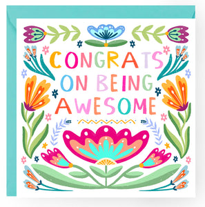 Congrats on Being Awesome Card