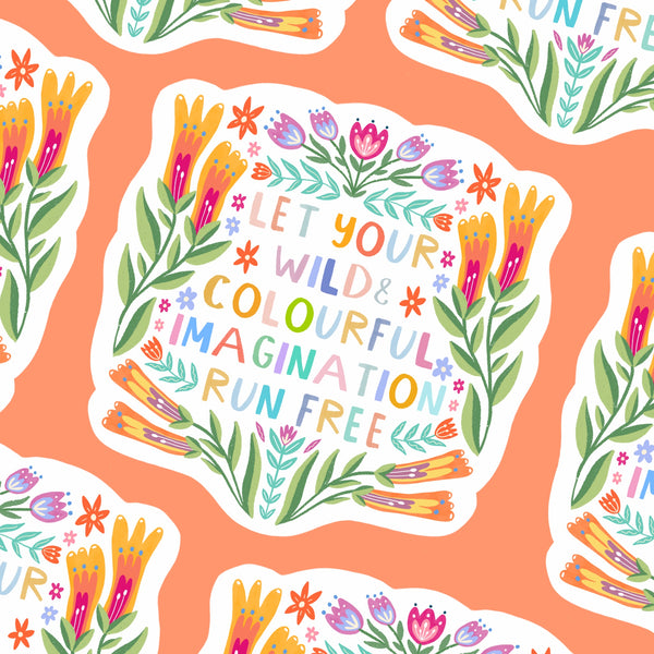 Colourful & Wild Imagination Sticker