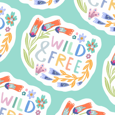 Wild & Free Sticker