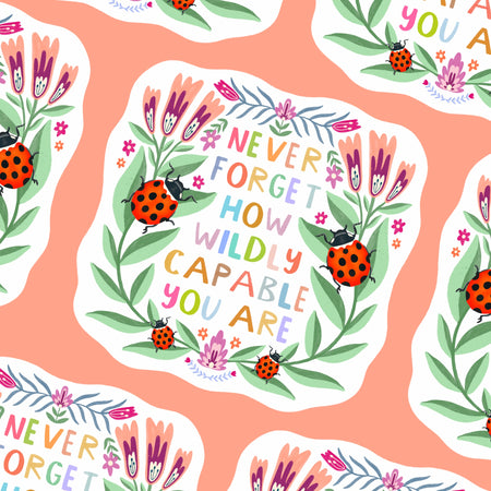 Wildly Capable Ladybirds Sticker