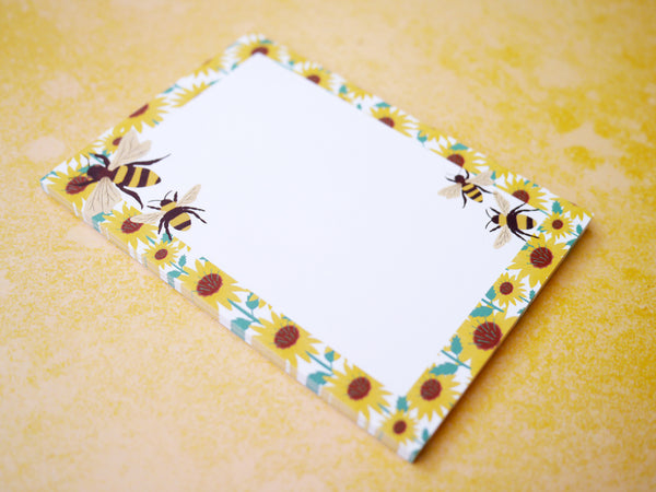 Bumble Bee A6 Blank Notepad
