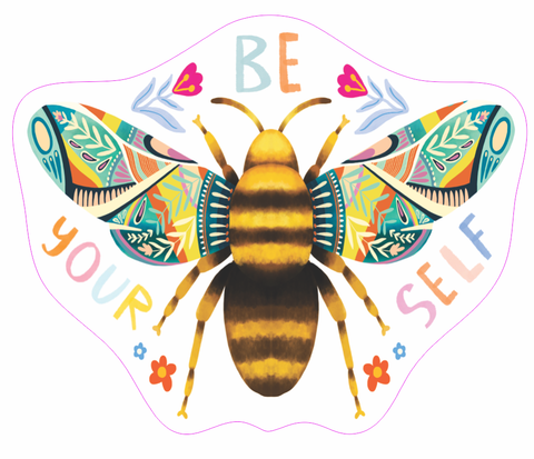 Be Yourself Bumble Bee Sticker