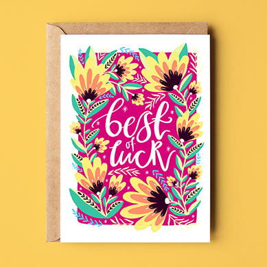 Best of Luck Card