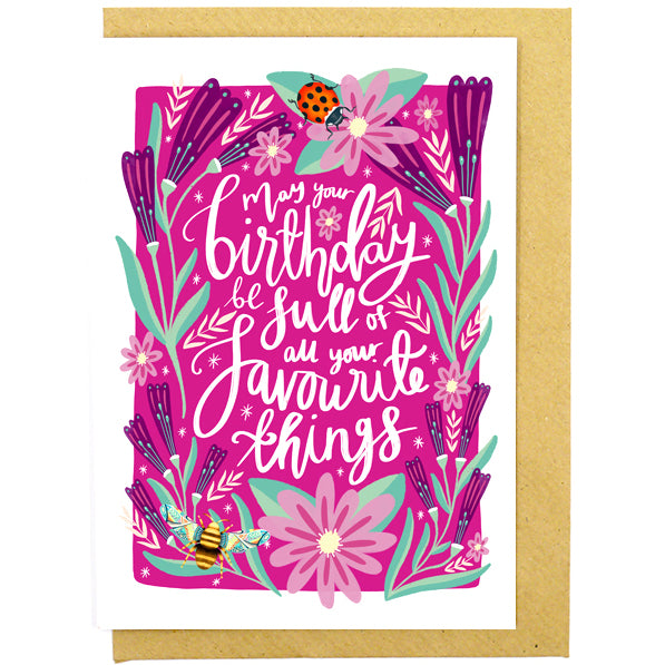 Birthday of Favourite Things Card