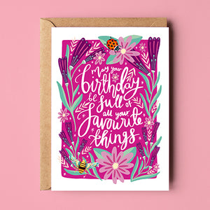 Birthday of Favourite Things Card