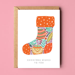 Christmas Wishes Stocking Card