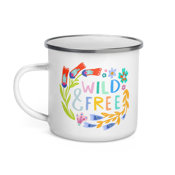 Wild & Free Enamel Mug