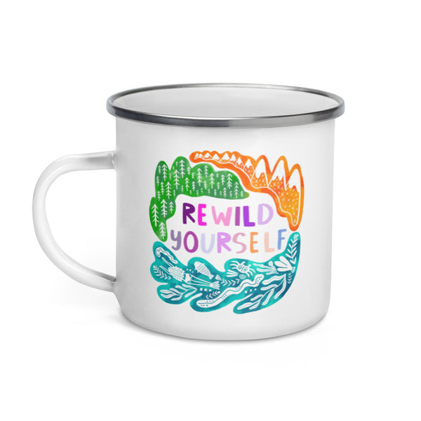 Rewild Yourself Enamel Mug