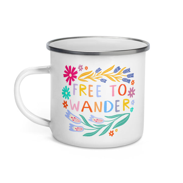 Free to Wander Enamel Mug