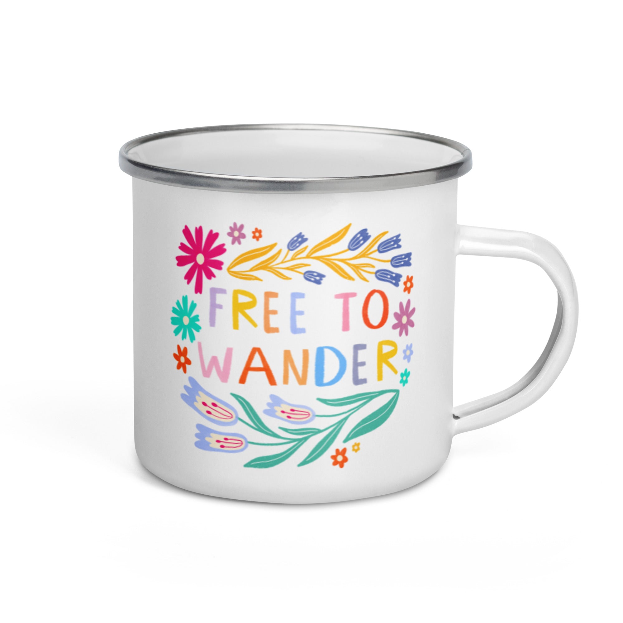 Free to Wander Enamel Mug