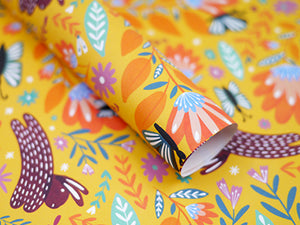 Folk Bunnies Recycled Gift Wrap