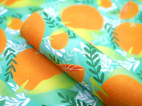 Tropicana Oranges Gift Wrap