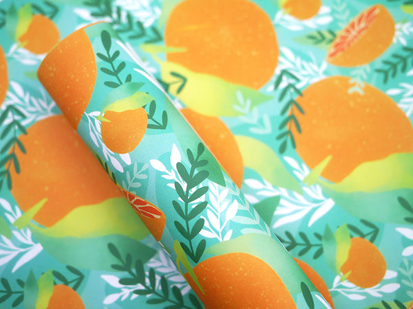 Tropicana Oranges Gift Wrap