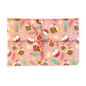 Festive Bumble Bee Gift Wrap